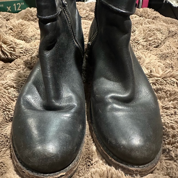 Frye-Black Leather Boots - Picture 2 of 9